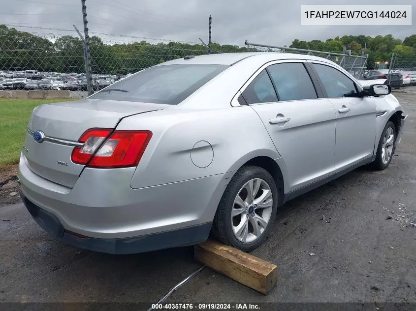 2012 Ford Taurus Sel VIN: 1FAHP2EW7CG144024 Lot: 40357476