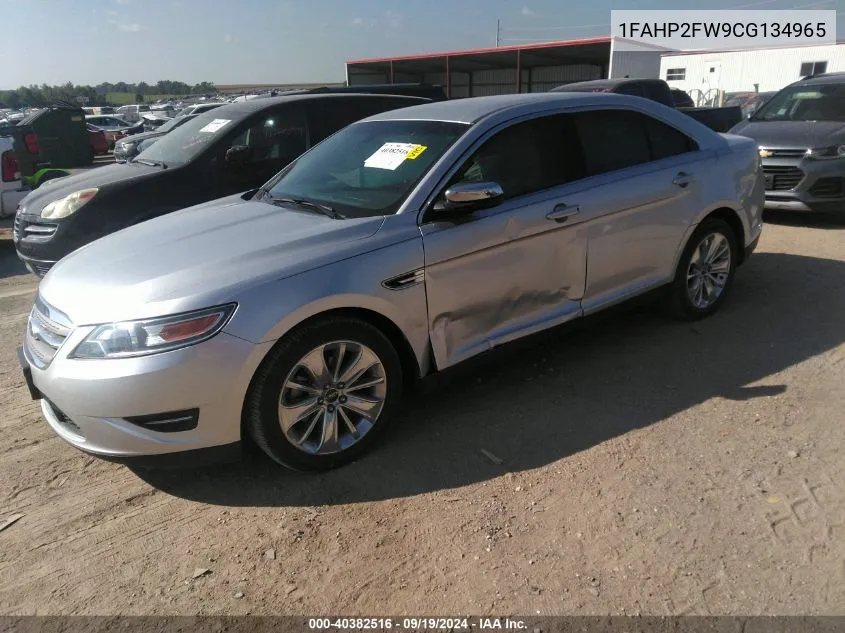 2012 Ford Taurus Limited VIN: 1FAHP2FW9CG134965 Lot: 40382516