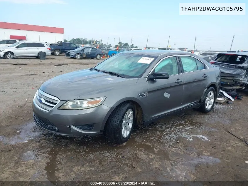 1FAHP2DW4CG105795 2012 Ford Taurus Se