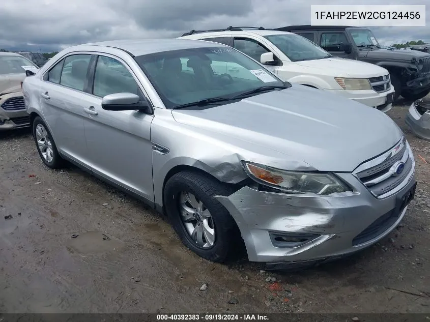 2012 Ford Taurus Sel VIN: 1FAHP2EW2CG124456 Lot: 40392383