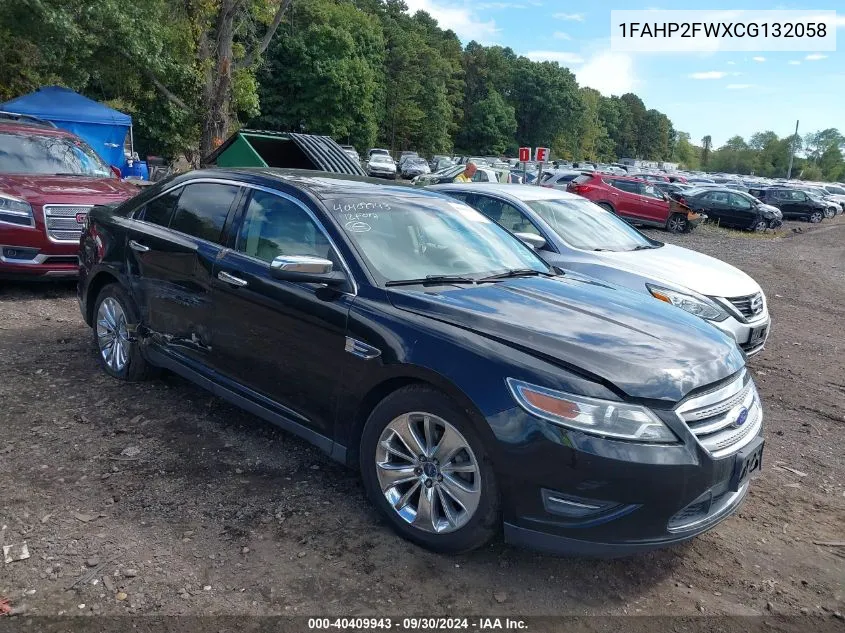 2012 Ford Taurus Limited VIN: 1FAHP2FWXCG132058 Lot: 40409943