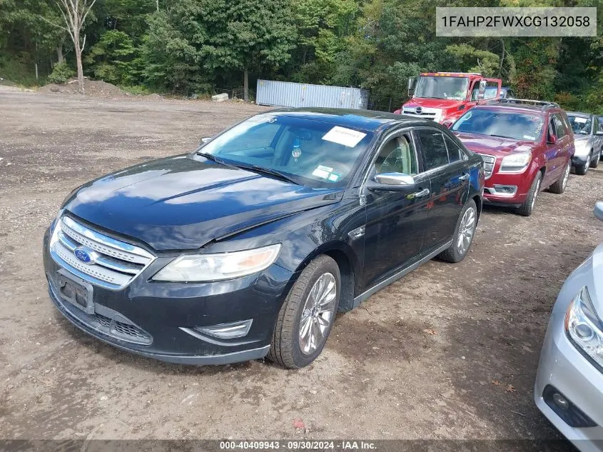 2012 Ford Taurus Limited VIN: 1FAHP2FWXCG132058 Lot: 40409943