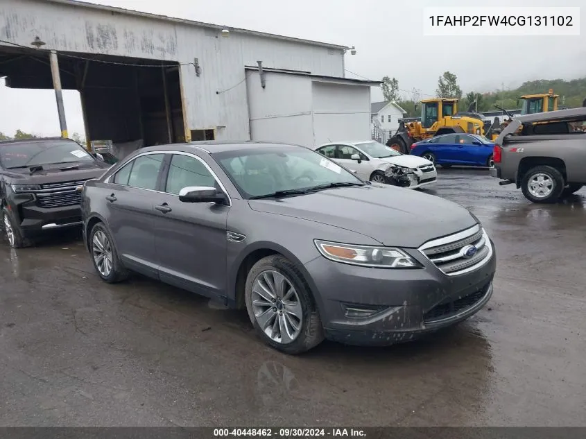 2012 Ford Taurus Limited VIN: 1FAHP2FW4CG131102 Lot: 40448462