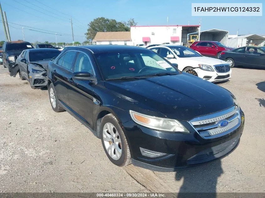 2012 Ford Taurus Sel VIN: 1FAHP2HW1CG124332 Lot: 40460324