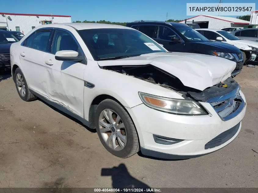 2012 Ford Taurus Sel VIN: 1FAHP2EW8CG129547 Lot: 40548004