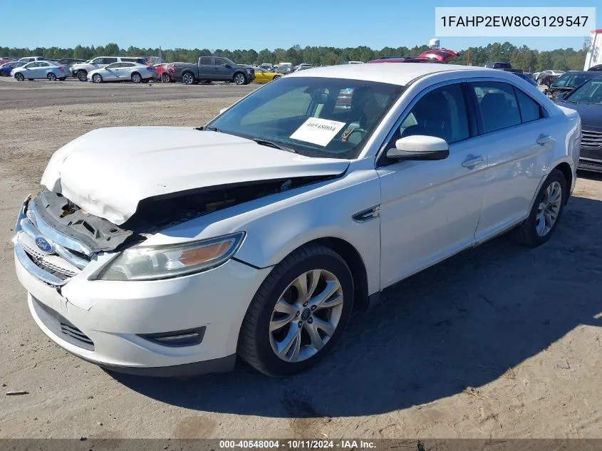 2012 Ford Taurus Sel VIN: 1FAHP2EW8CG129547 Lot: 40548004