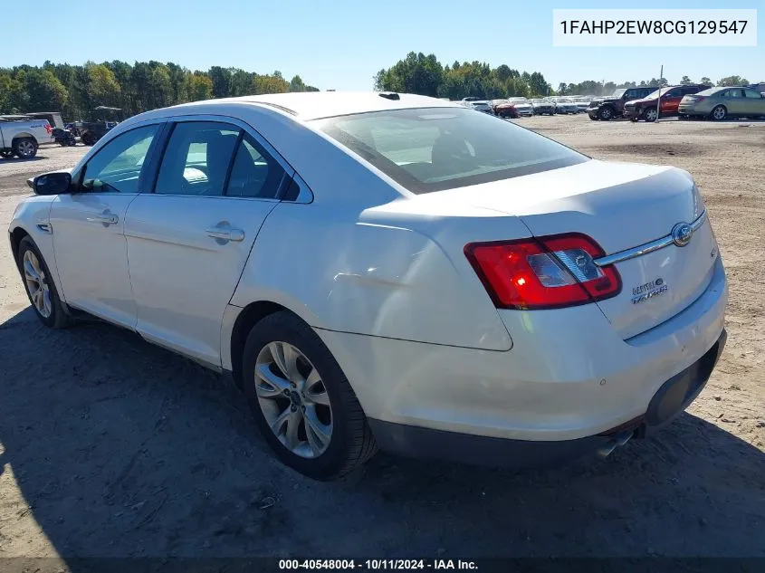 2012 Ford Taurus Sel VIN: 1FAHP2EW8CG129547 Lot: 40548004