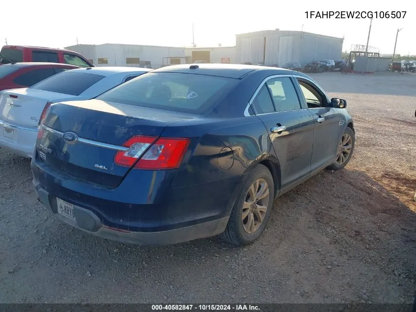 2012 Ford Taurus Sel VIN: 1FAHP2EW2CG106507 Lot: 40582847