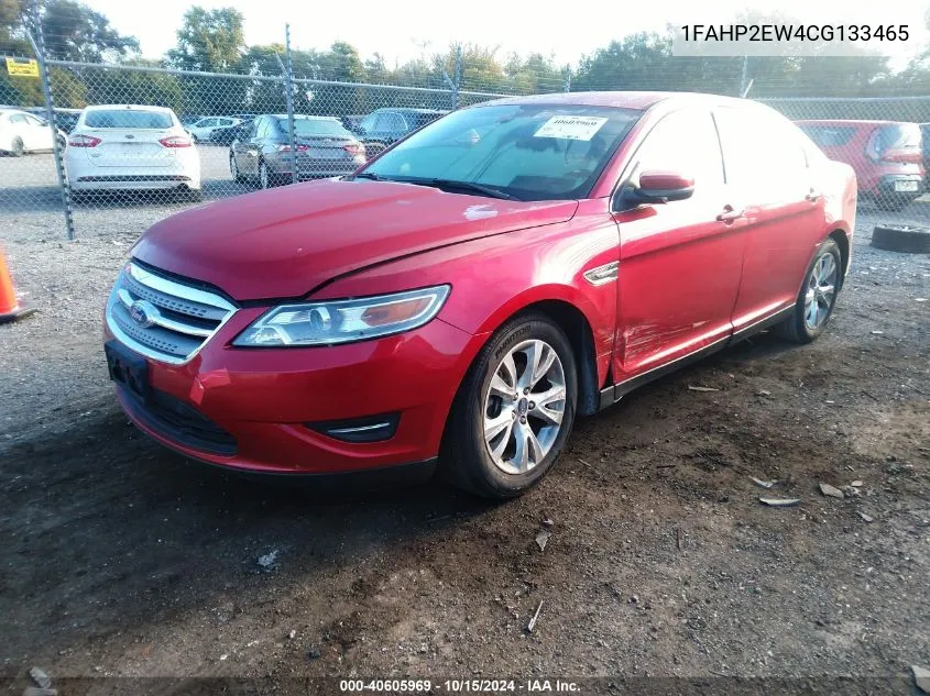 2012 Ford Taurus Sel VIN: 1FAHP2EW4CG133465 Lot: 40605969