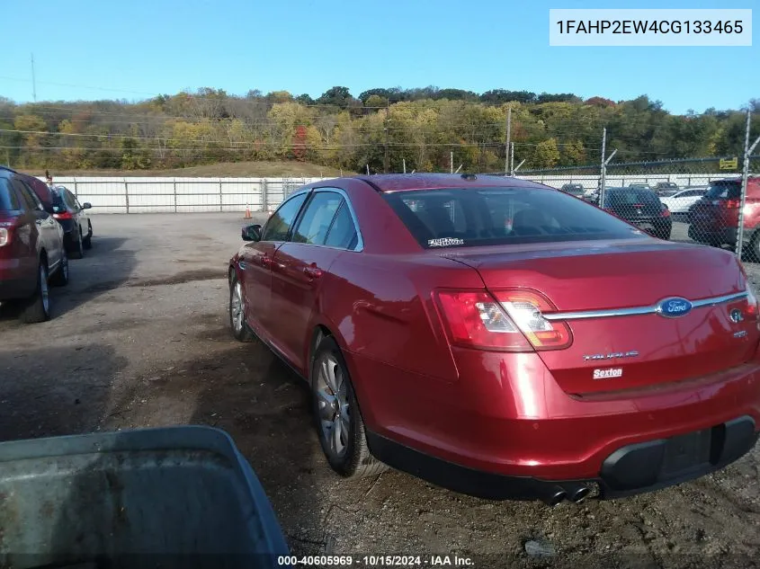 2012 Ford Taurus Sel VIN: 1FAHP2EW4CG133465 Lot: 40605969