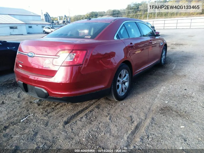 2012 Ford Taurus Sel VIN: 1FAHP2EW4CG133465 Lot: 40605969