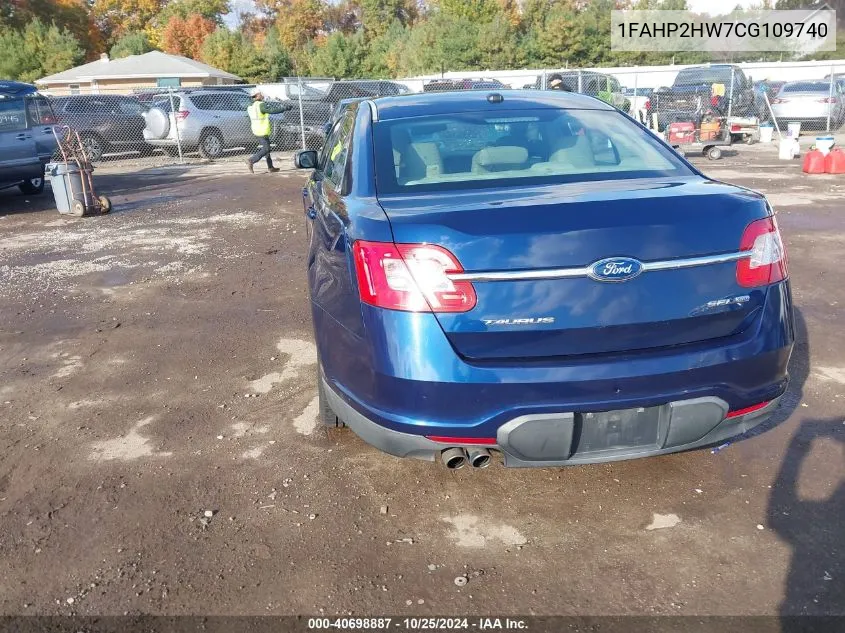 2012 Ford Taurus Sel VIN: 1FAHP2HW7CG109740 Lot: 40698887