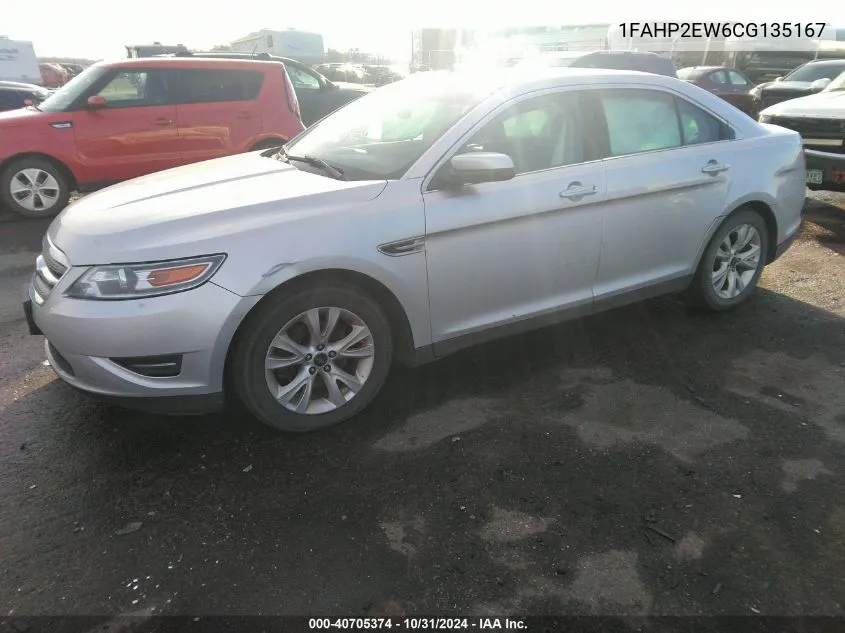 2012 Ford Taurus Sel VIN: 1FAHP2EW6CG135167 Lot: 40705374