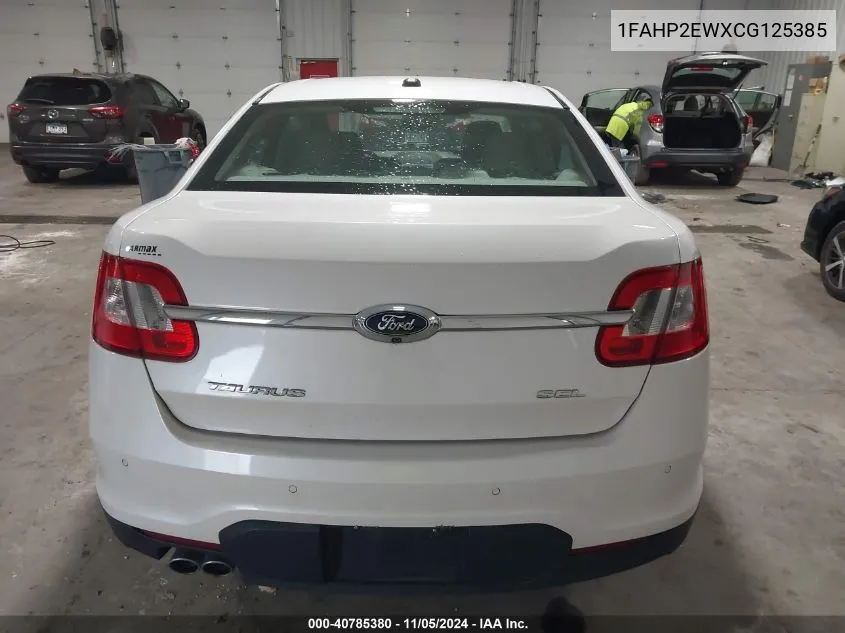 2012 Ford Taurus Sel VIN: 1FAHP2EWXCG125385 Lot: 40785380