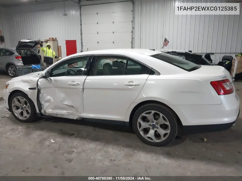 2012 Ford Taurus Sel VIN: 1FAHP2EWXCG125385 Lot: 40785380