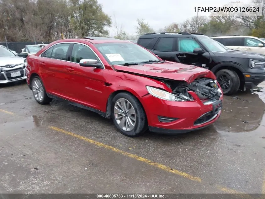 2012 Ford Taurus Limited VIN: 1FAHP2JWXCG126624 Lot: 40805733