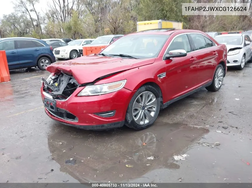 2012 Ford Taurus Limited VIN: 1FAHP2JWXCG126624 Lot: 40805733