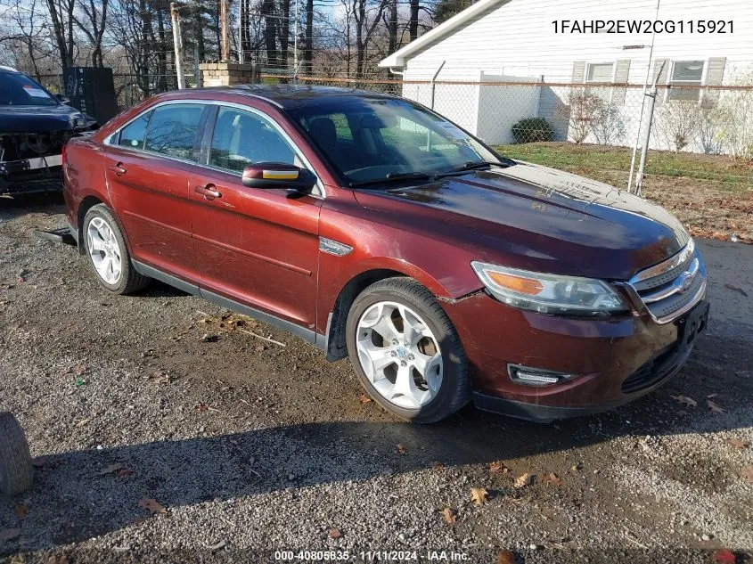 2012 Ford Taurus Sel VIN: 1FAHP2EW2CG115921 Lot: 40805835