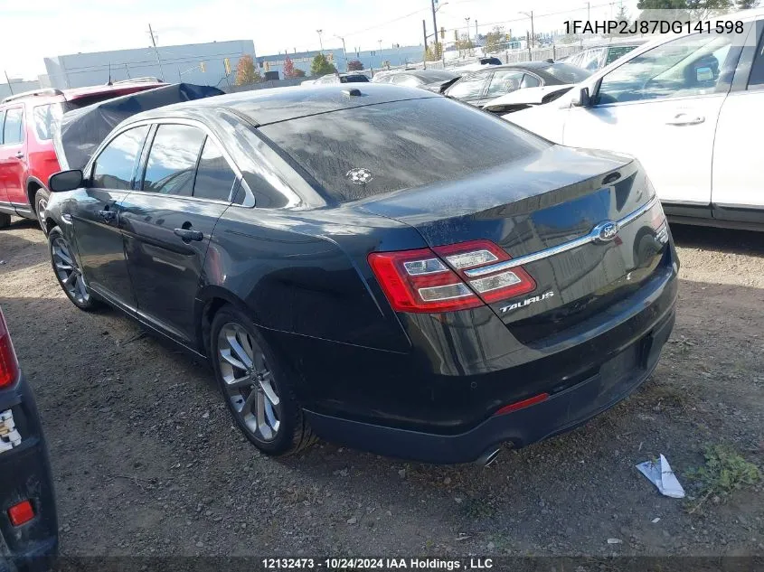 2013 Ford Taurus Limited VIN: 1FAHP2J87DG141598 Lot: 12132473