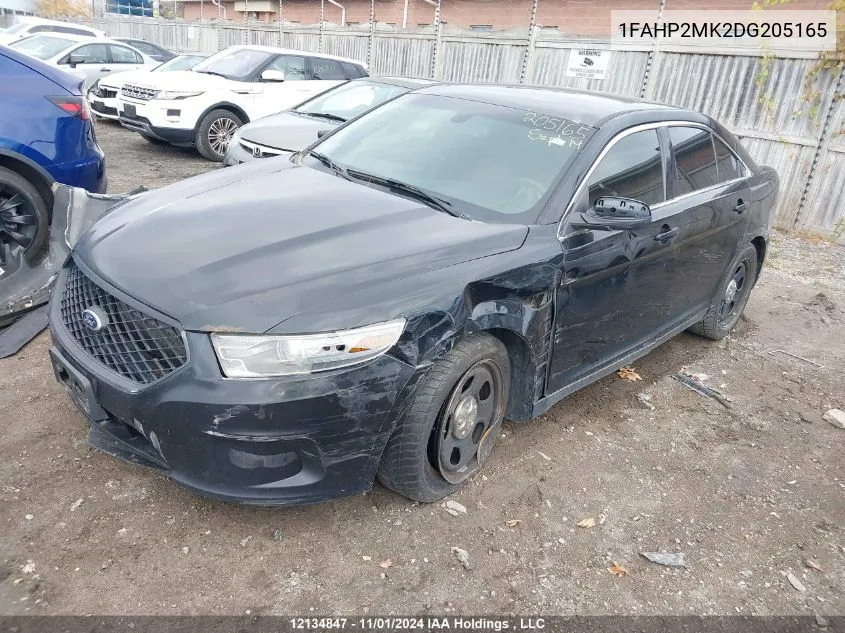 2013 Ford Taurus Police Interceptor VIN: 1FAHP2MK2DG205165 Lot: 12134847