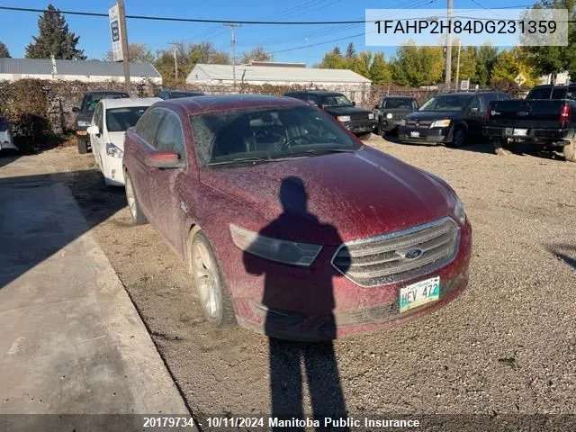 2013 Ford Taurus Sel VIN: 1FAHP2H84DG231359 Lot: 20179734