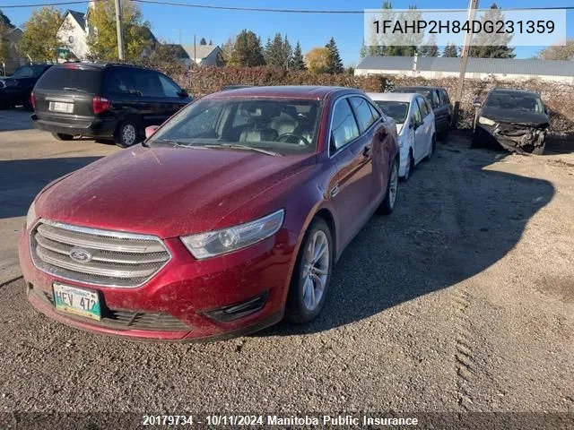 2013 Ford Taurus Sel VIN: 1FAHP2H84DG231359 Lot: 20179734