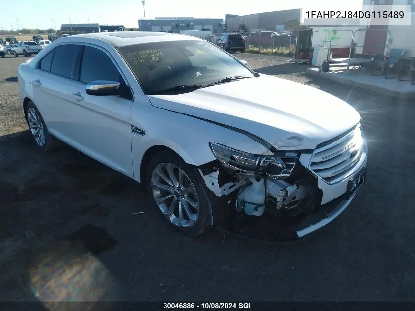 2013 Ford Taurus Limited VIN: 1FAHP2J84DG115489 Lot: 30046886