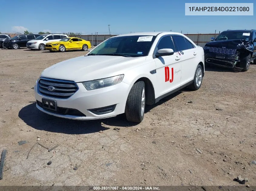 2013 Ford Taurus Sel VIN: 1FAHP2E84DG221080 Lot: 39317067