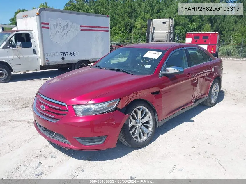 1FAHP2F82DG103317 2013 Ford Taurus Limited