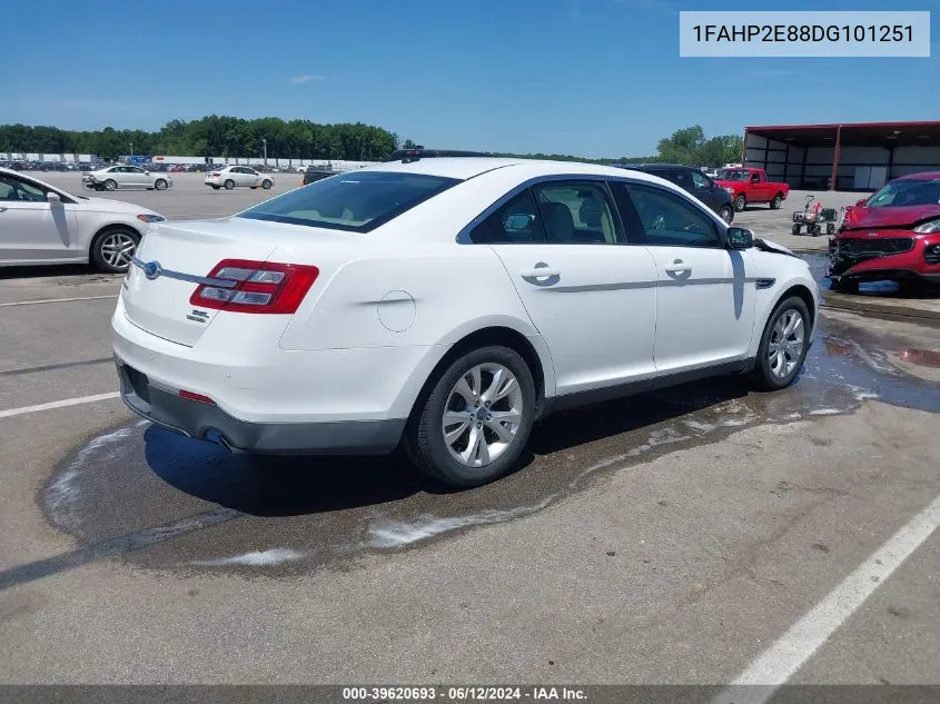 2013 Ford Taurus Sel VIN: 1FAHP2E88DG101251 Lot: 39620693