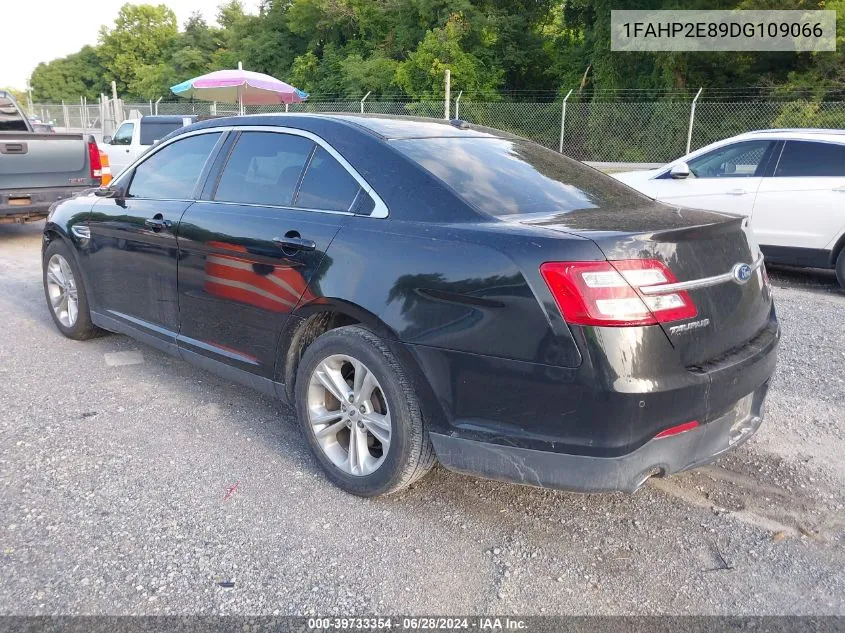 2013 Ford Taurus Sel VIN: 1FAHP2E89DG109066 Lot: 39733354