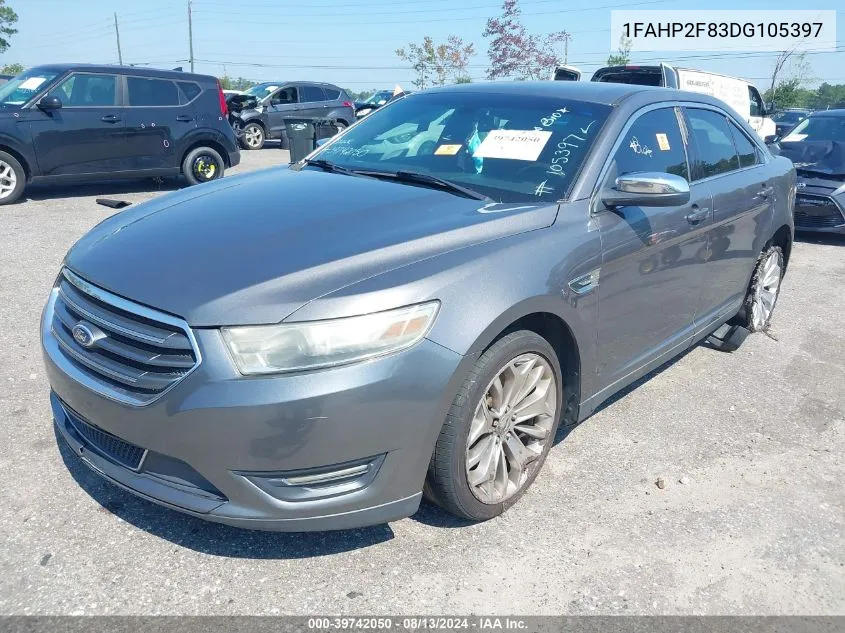 1FAHP2F83DG105397 2013 Ford Taurus Limited