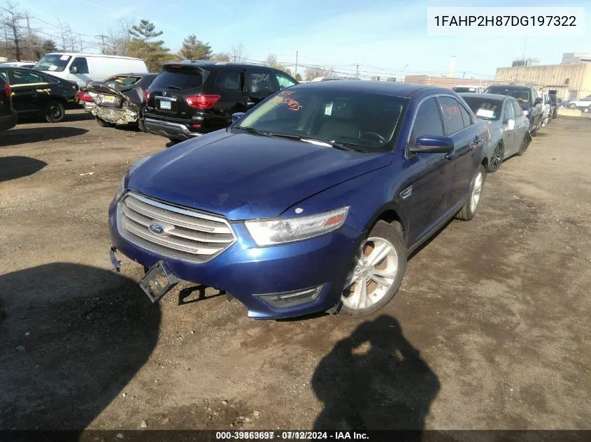 1FAHP2H87DG197322 2013 Ford Taurus Sel