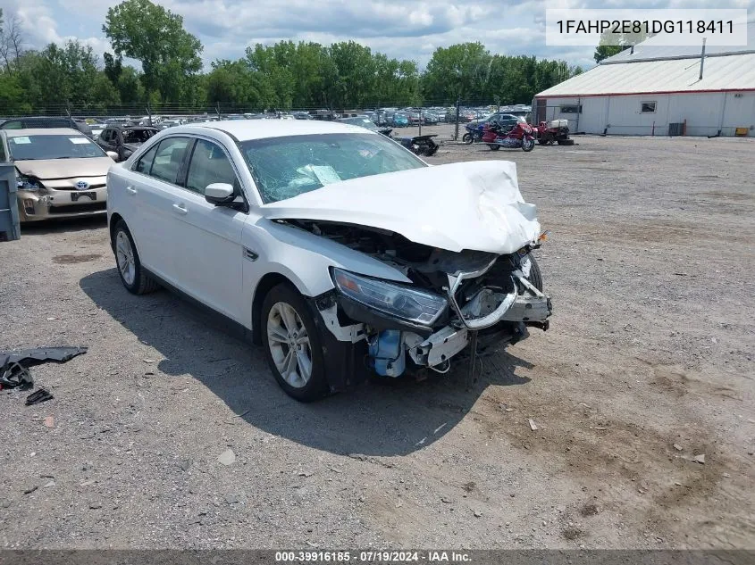 2013 Ford Taurus Sel VIN: 1FAHP2E81DG118411 Lot: 39916185