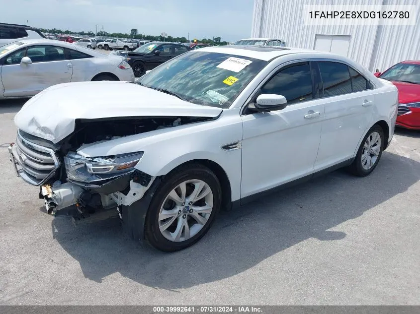 2013 Ford Taurus Sel VIN: 1FAHP2E8XDG162780 Lot: 39992641