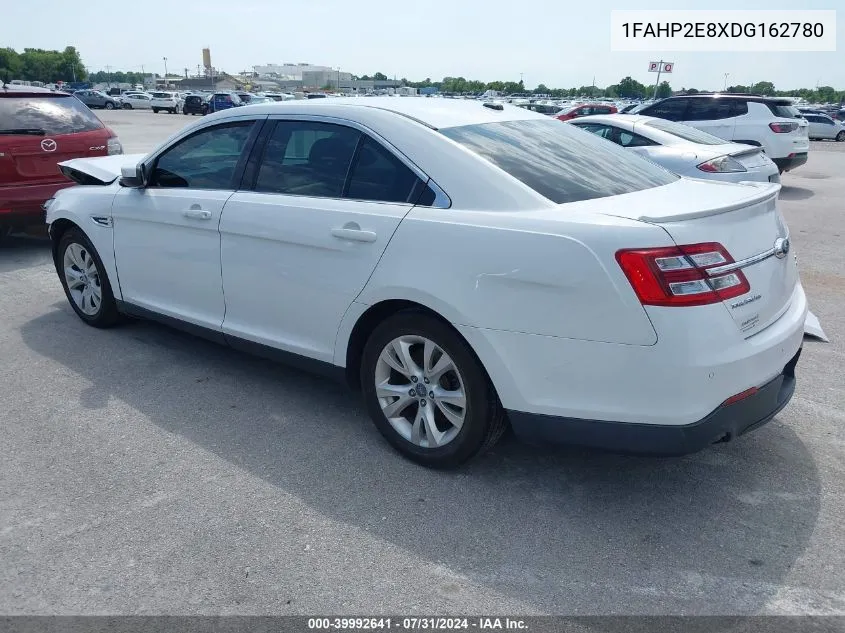 2013 Ford Taurus Sel VIN: 1FAHP2E8XDG162780 Lot: 39992641