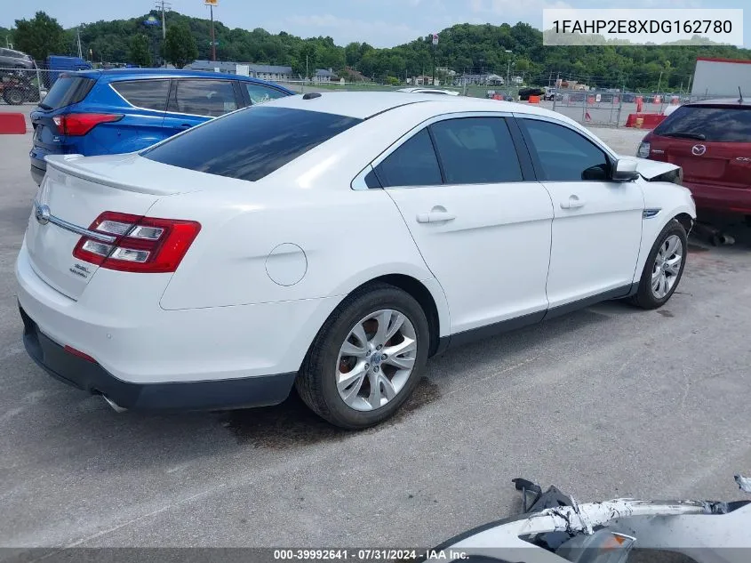 2013 Ford Taurus Sel VIN: 1FAHP2E8XDG162780 Lot: 39992641