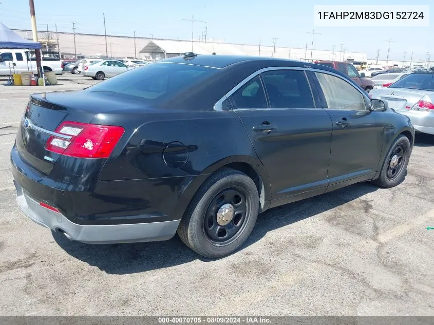 2013 Ford Police Interceptor VIN: 1FAHP2M83DG152724 Lot: 40070705