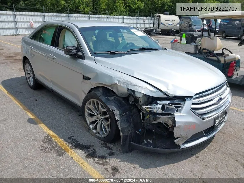 2013 Ford Taurus Limited VIN: 1FAHP2F87DG222707 Lot: 40090278