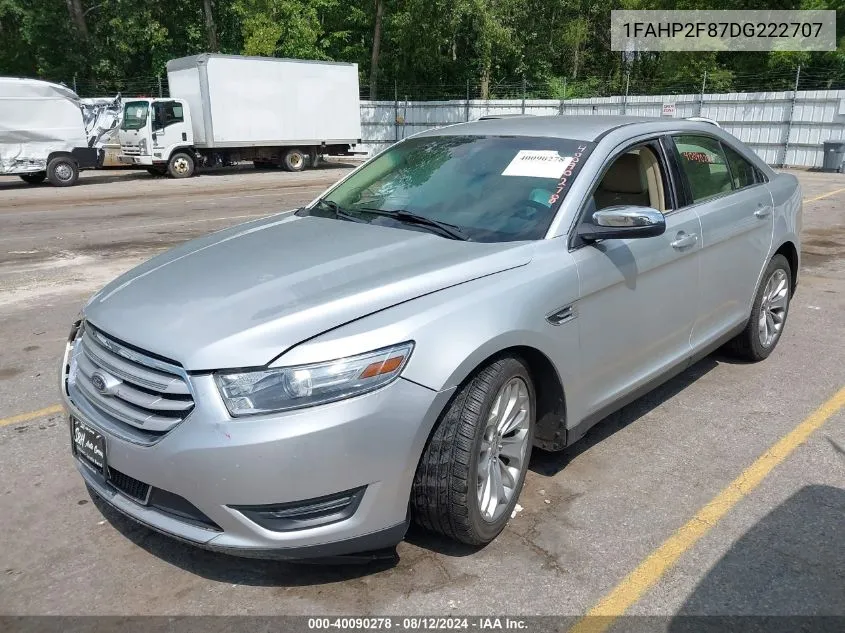 2013 Ford Taurus Limited VIN: 1FAHP2F87DG222707 Lot: 40090278