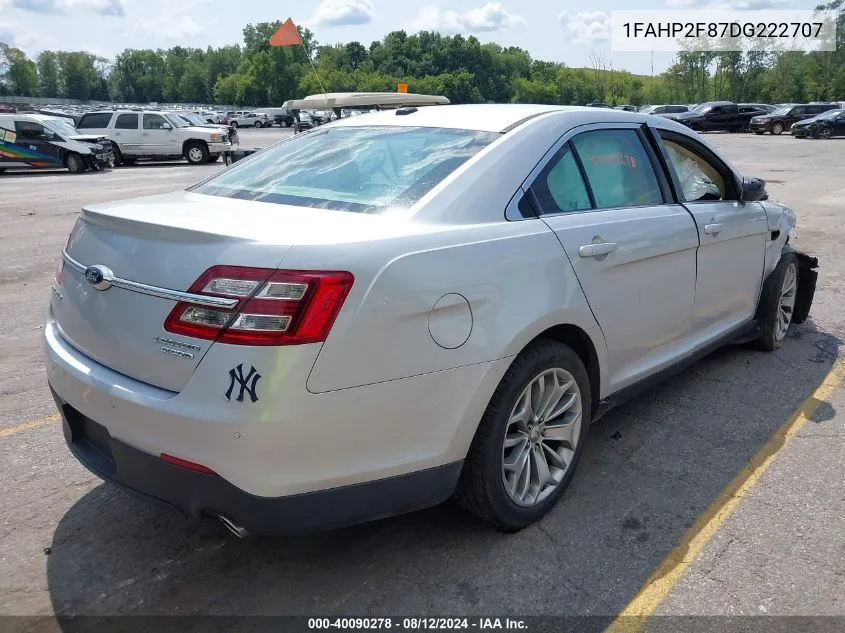 2013 Ford Taurus Limited VIN: 1FAHP2F87DG222707 Lot: 40090278