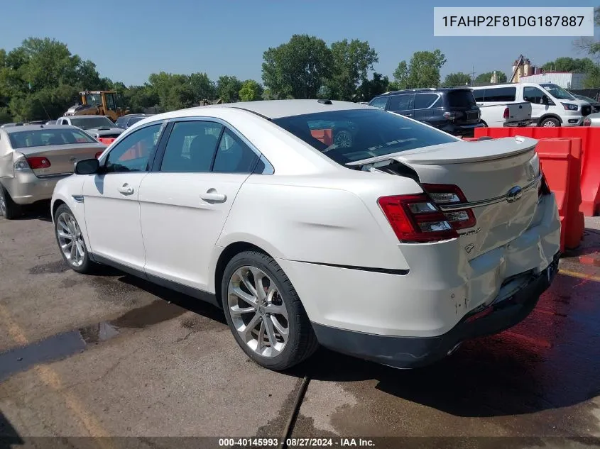 2013 Ford Taurus Limited VIN: 1FAHP2F81DG187887 Lot: 40145993