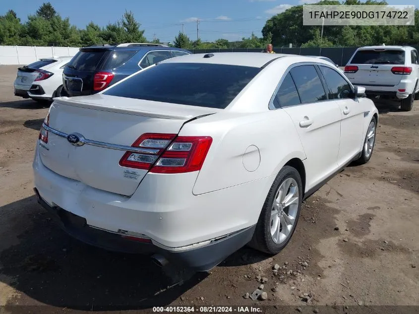 2013 Ford Taurus Sel VIN: 1FAHP2E90DG174722 Lot: 40152364