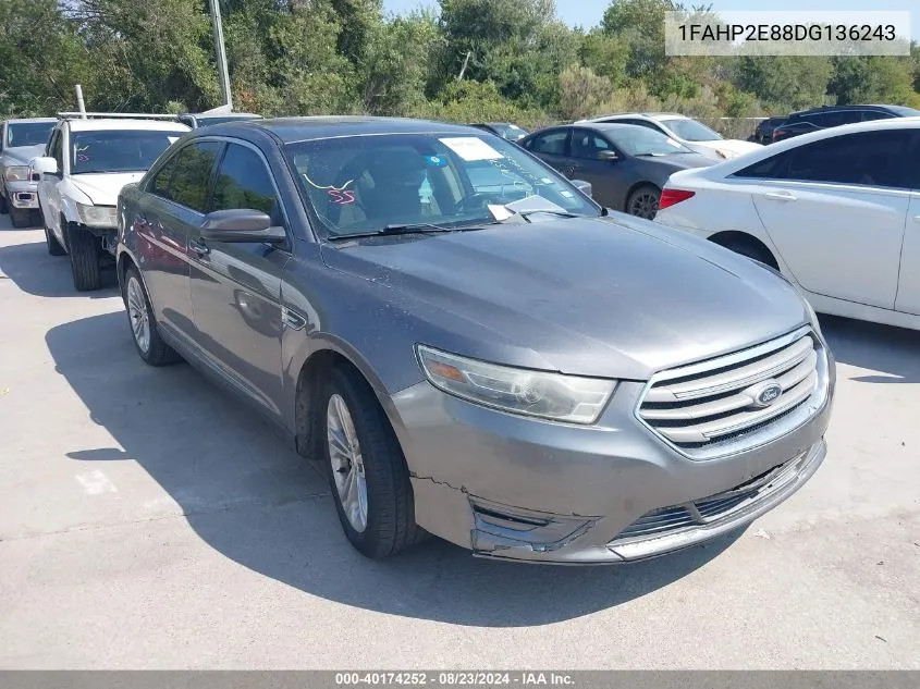 1FAHP2E88DG136243 2013 Ford Taurus Sel