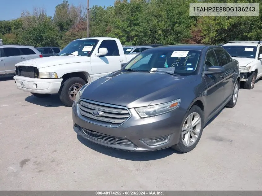 1FAHP2E88DG136243 2013 Ford Taurus Sel