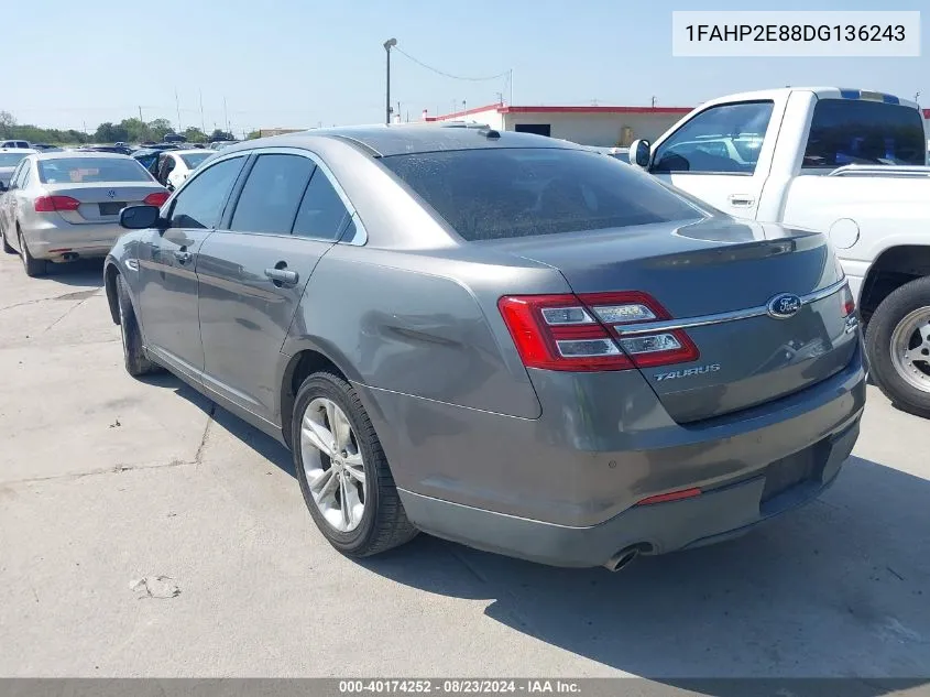 2013 Ford Taurus Sel VIN: 1FAHP2E88DG136243 Lot: 40174252