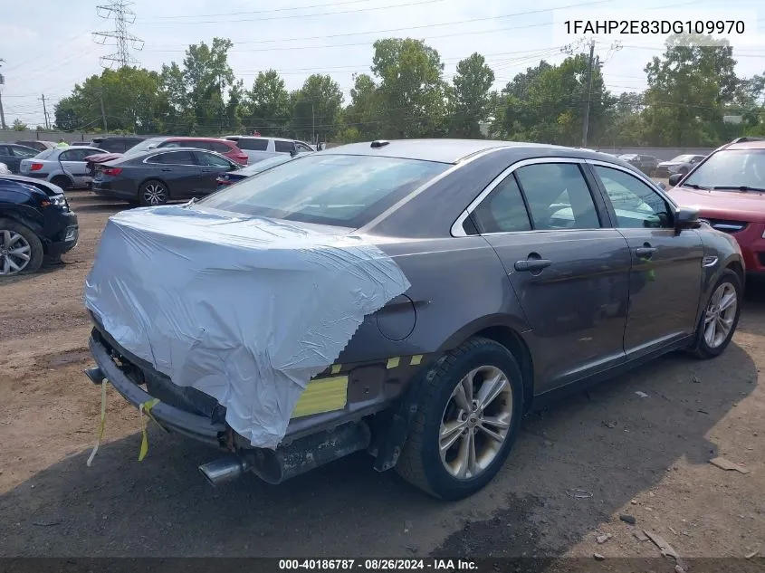 2013 Ford Taurus Sel VIN: 1FAHP2E83DG109970 Lot: 40186787