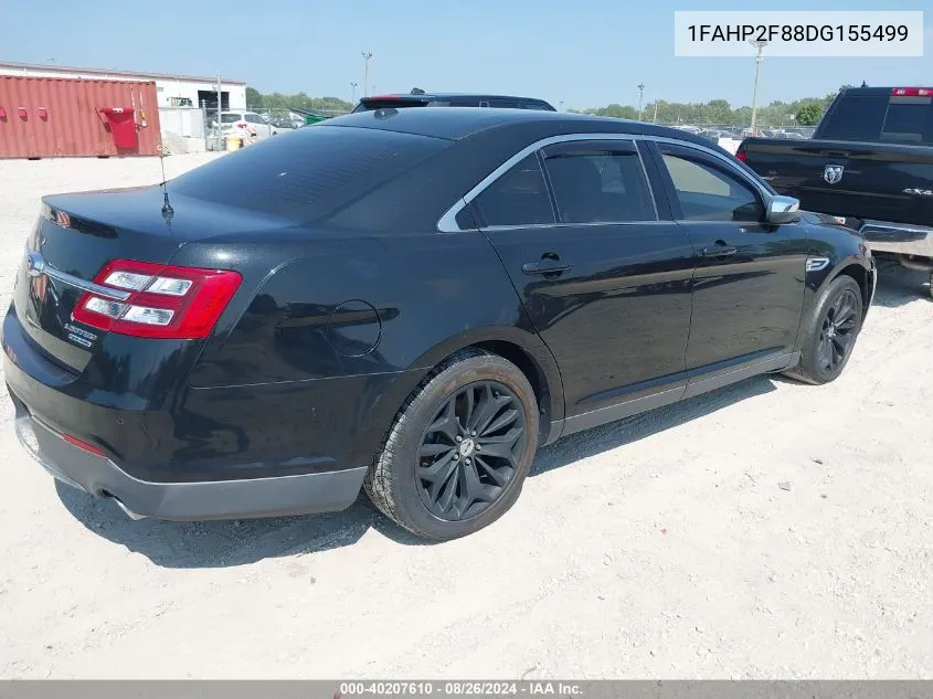 2013 Ford Taurus Limited VIN: 1FAHP2F88DG155499 Lot: 40207610