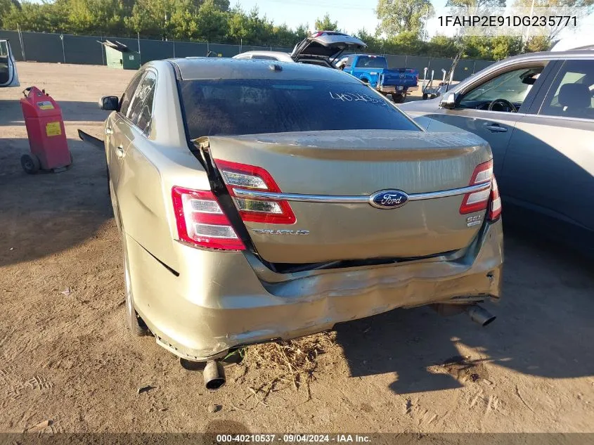 2013 Ford Taurus Sel VIN: 1FAHP2E91DG235771 Lot: 40210537