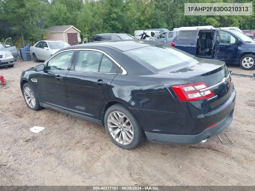 1FAHP2F83DG210313 2013 Ford Taurus Limited